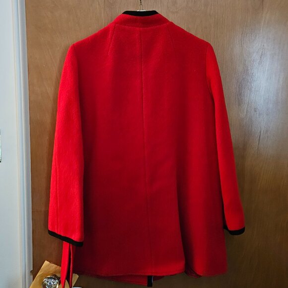 DONATED: Natalie Green By Bert Newman Women’s Red Short Wool Coat - Picture 2 of 16